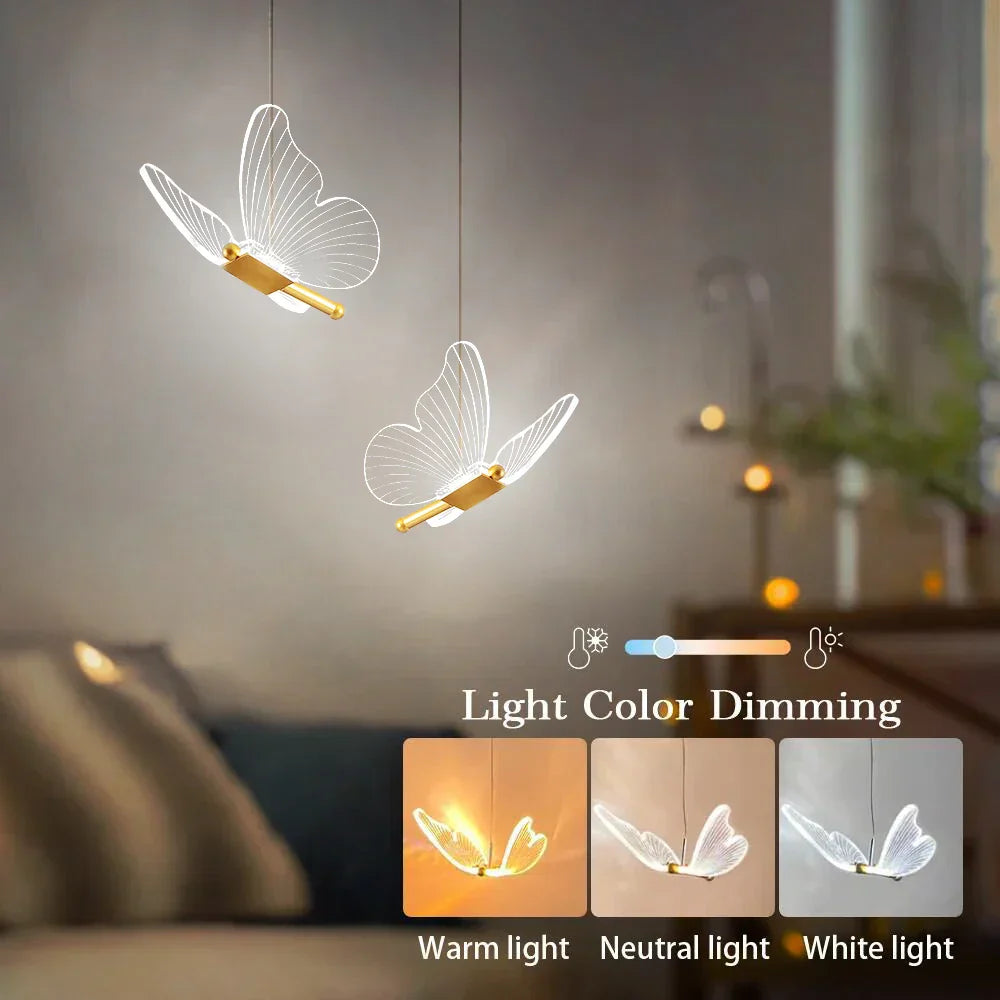 Kinderlamp Vlinder Design LED voor Jongens en Meisjes 3
