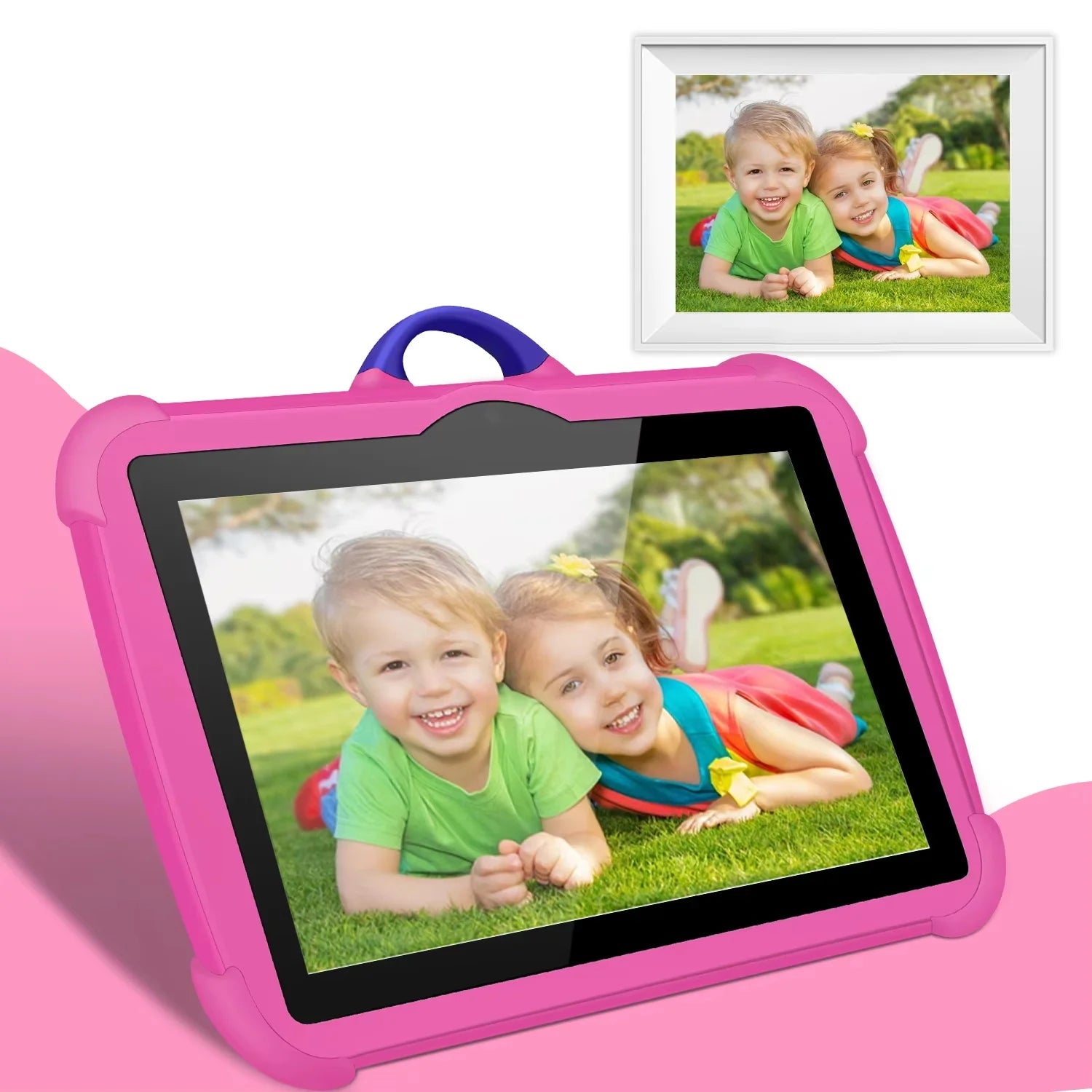 Kindertablet 7.0 Inch Quad Core Met Cartoon Patroon Voor Kinderen 3