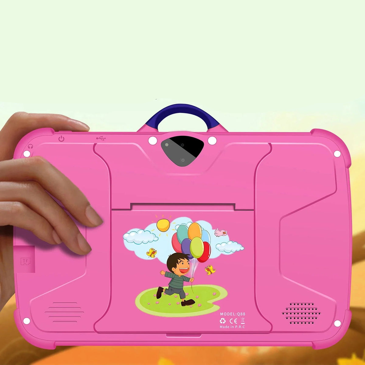 Kindertablet 7.0 Inch Quad Core Met Cartoon Patroon Voor Kinderen 4