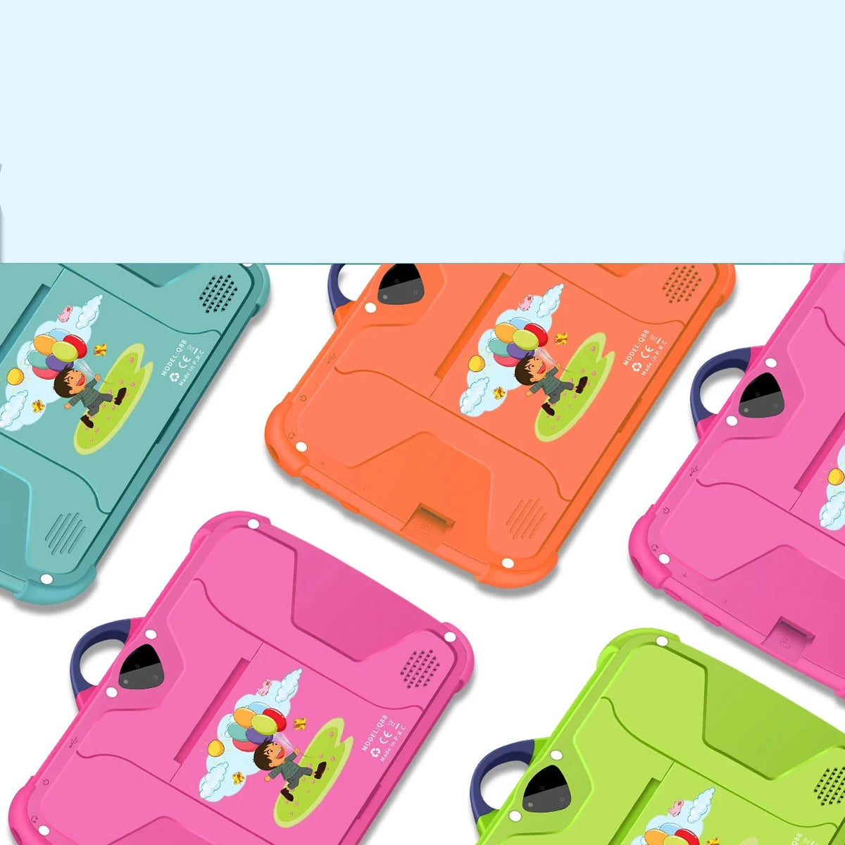 Kindertablet 7.0 Inch Quad Core Met Cartoon Patroon Voor Kinderen 5