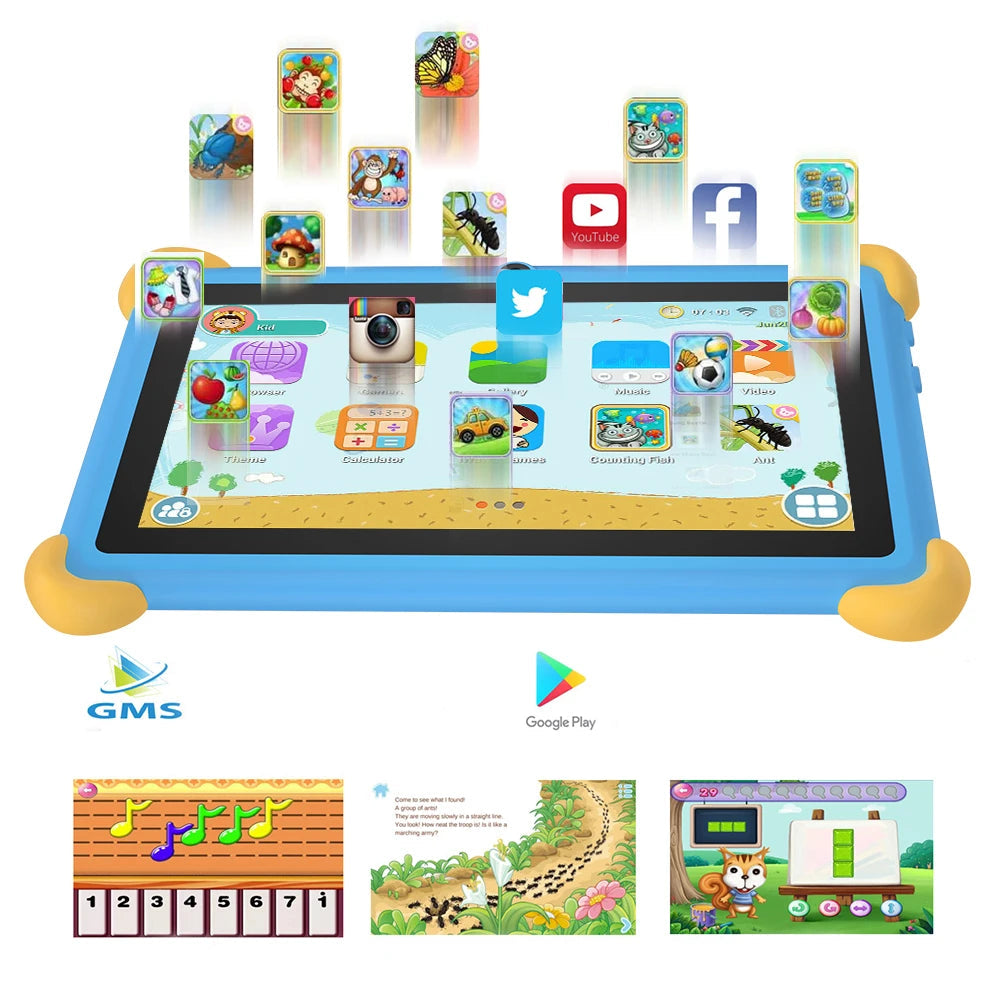 Kindertablet 7 Inch Android 12 met 4GB RAM en 64GB Opslag 4