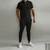 Variant image for Heren Trainingspak Slim Fit Poloshirt met Halve Rits en Slanke Broek-22