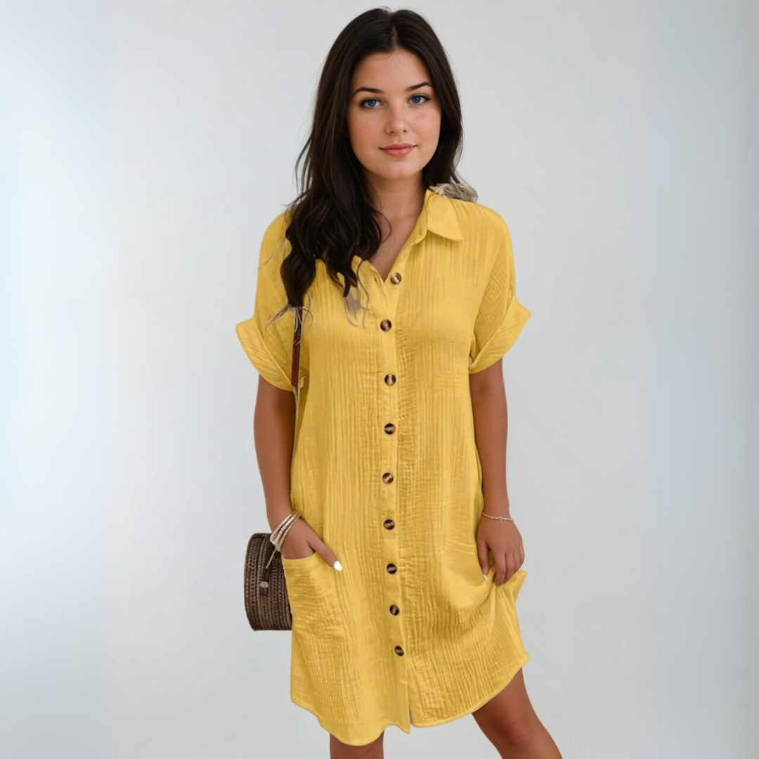 Korte Mouwen Jurk voor Dames - Casual Elegantie 5