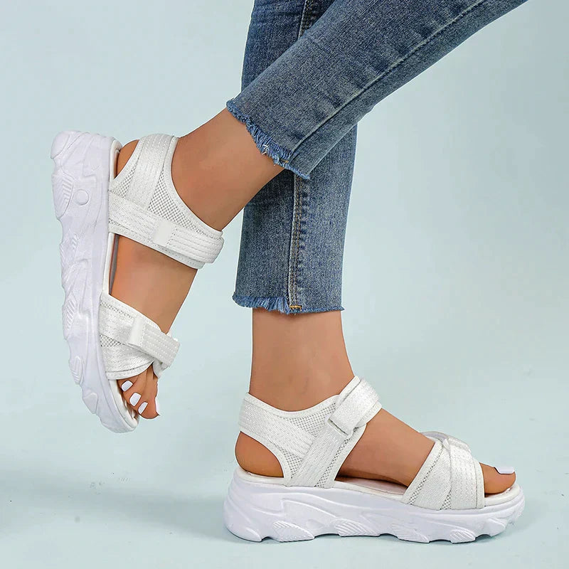 Vrouwen Sandalen Elegante Wit Orthopedisch Comfortabel Synthetisch-5