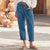 Lange Broek Dames Oversized Katoen-Linnen Casual met Zakken 2