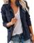Lange Dames Jas Met Zakjes Polyester Voor Herfst 1