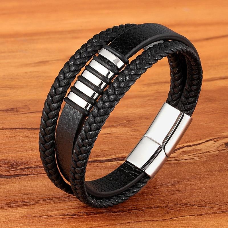 Lederen Heren Armband - Tijdloos en Stijlvol Accessoire 2