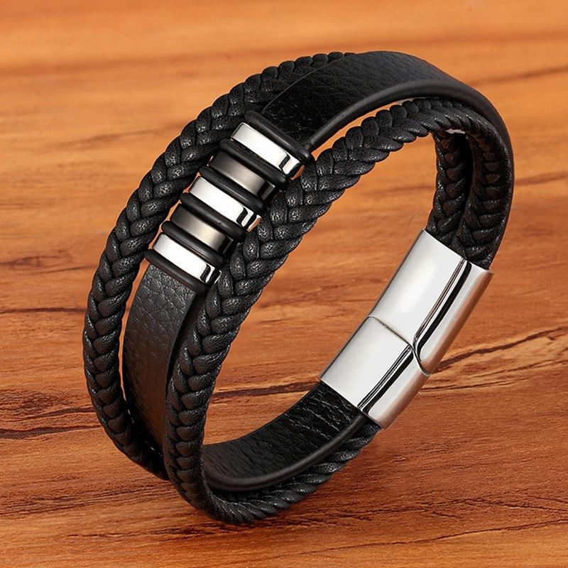 Lederen Heren Armband - Tijdloos en Stijlvol Accessoire 4
