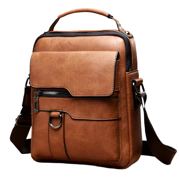 Lederen Laptop Tas Multifunctioneel Schoudertas Reistas 0