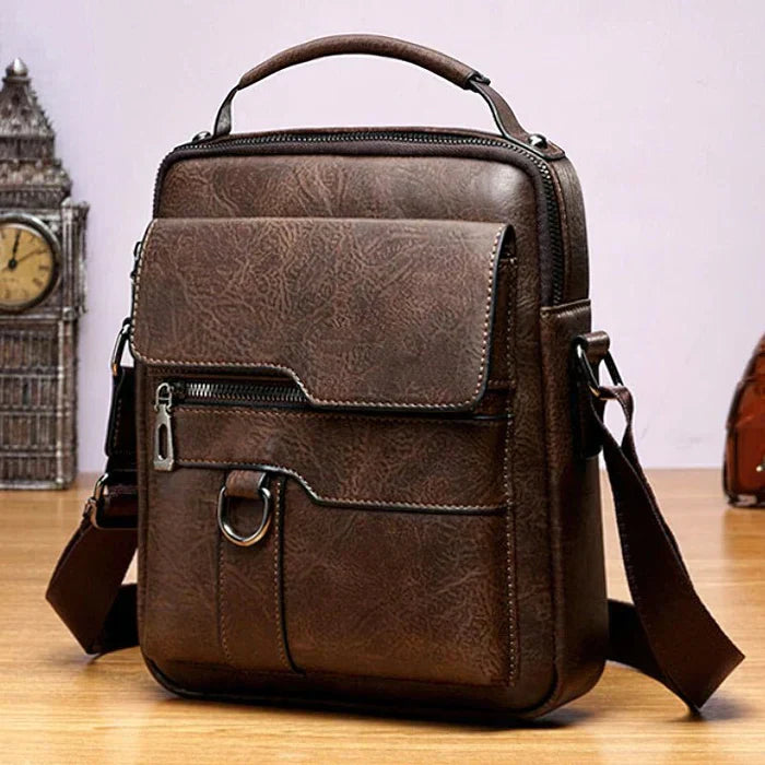 Lederen Laptop Tas Multifunctioneel Schoudertas Reistas 10