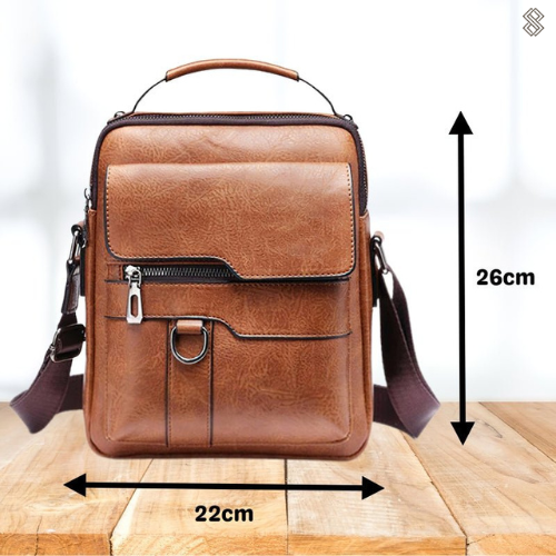 Lederen Laptop Tas Multifunctioneel Schoudertas Reistas 8
