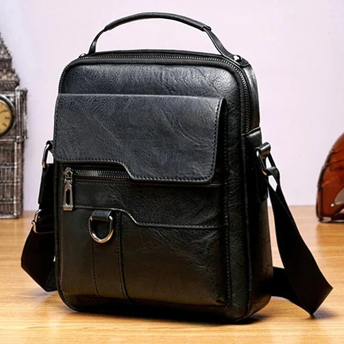 Lederen Laptop Tas Multifunctioneel Schoudertas Reistas 9