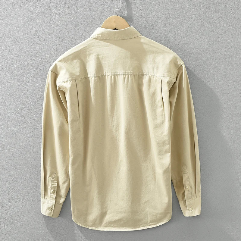 Heren Overhemd Casual Patchwork Stijlvol Katoen 4