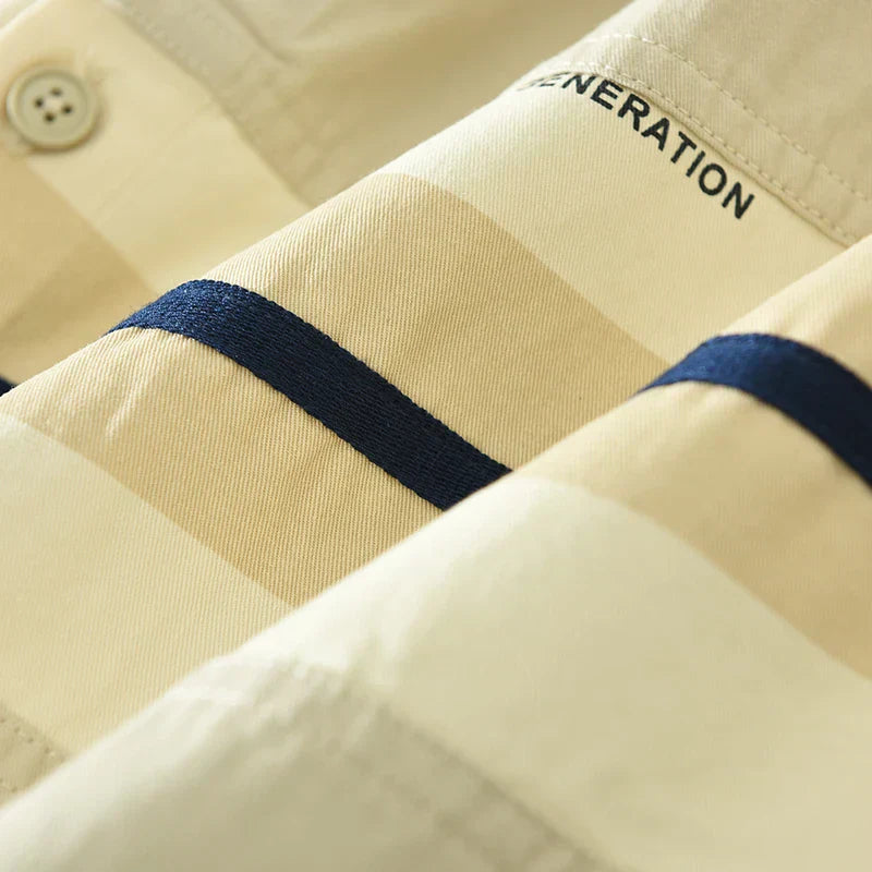 Heren Overhemd Casual Patchwork Stijlvol Katoen 6