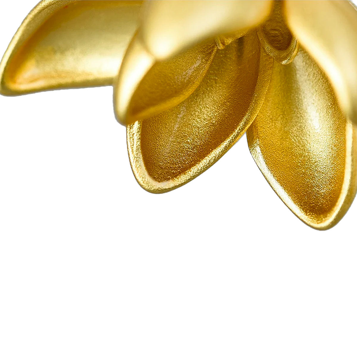 Magnolia Bloem Bengelen Oorbel