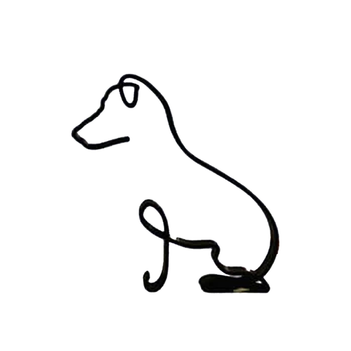 Minimalistische Hond Kunst Sculptuur