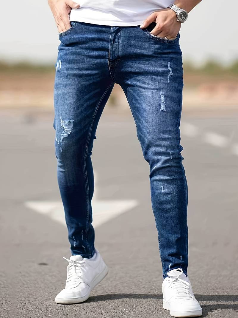 Variant image for Heren Jeans Gescheurd Casual Denim Hoogwaardige Pasvorm-28