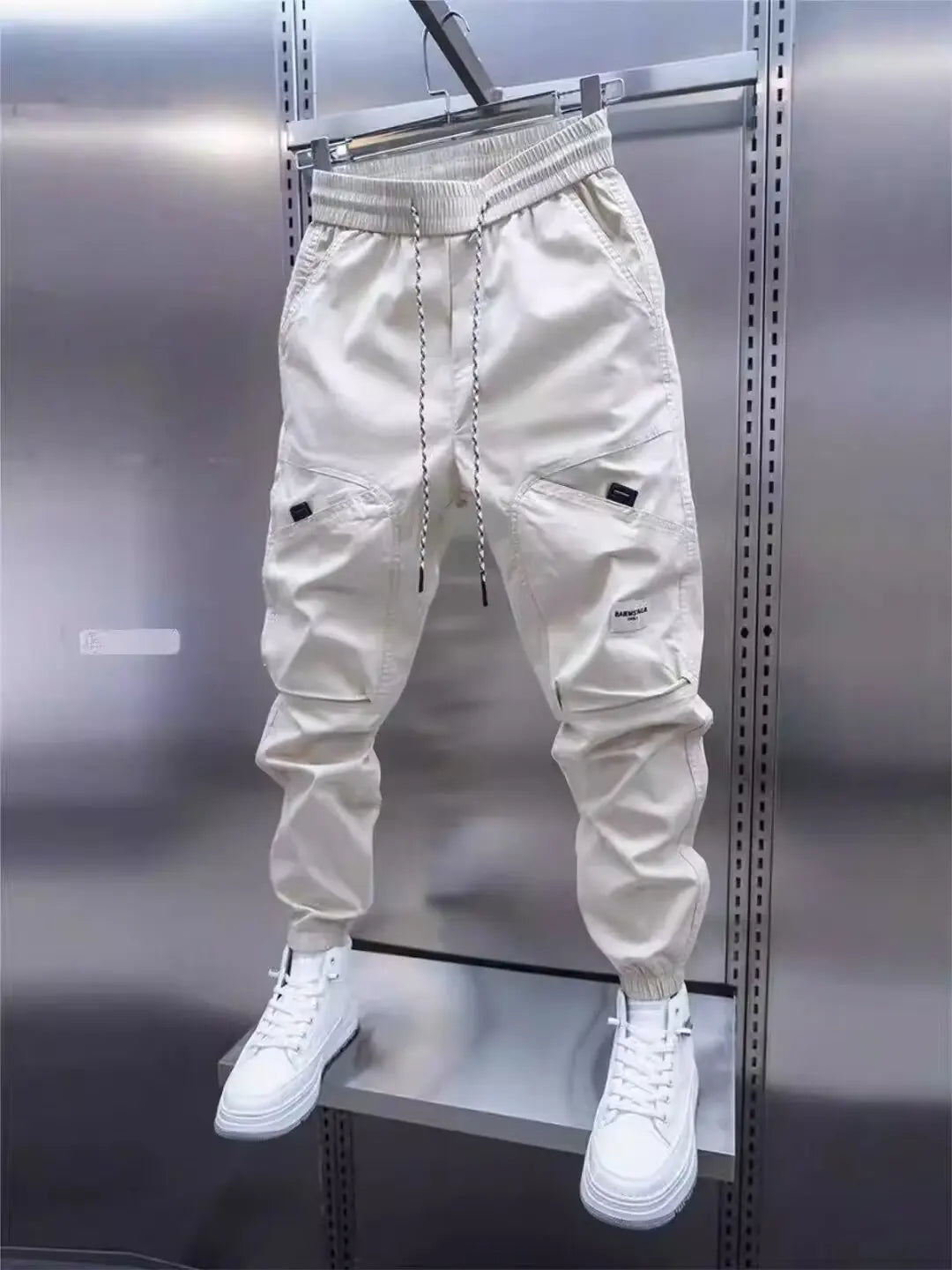 Mannen Sportbroek Dynamische Stijl Met Functionele Zakken 2