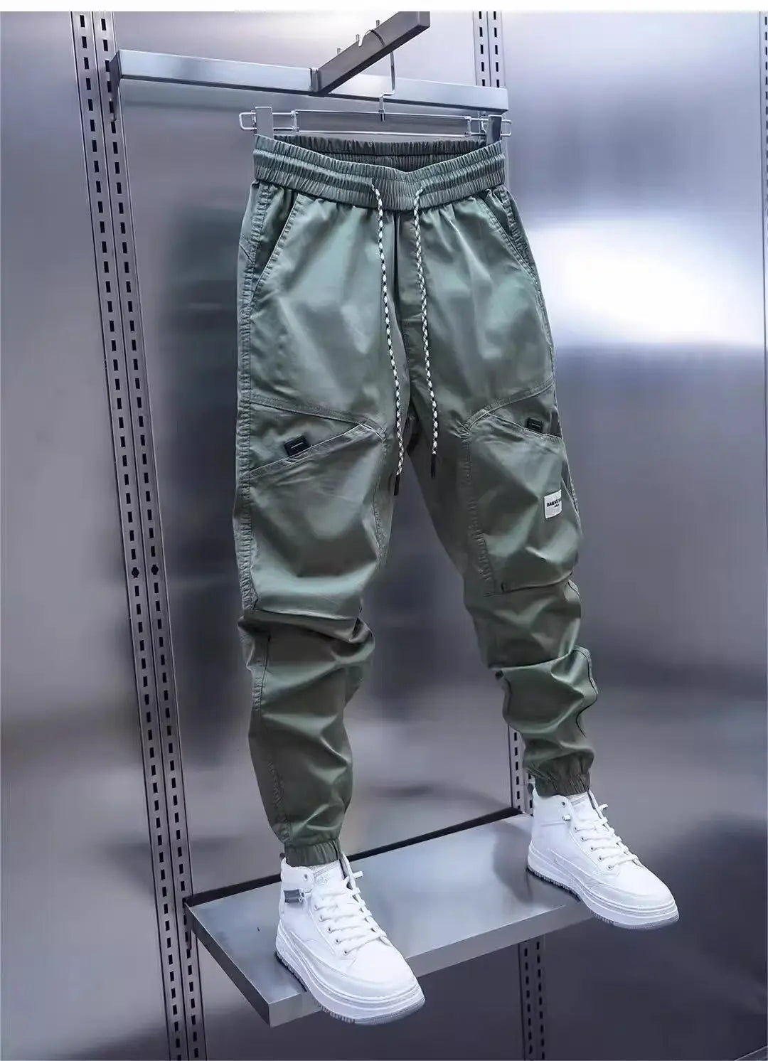 Mannen Sportbroek Dynamische Stijl Met Functionele Zakken 6