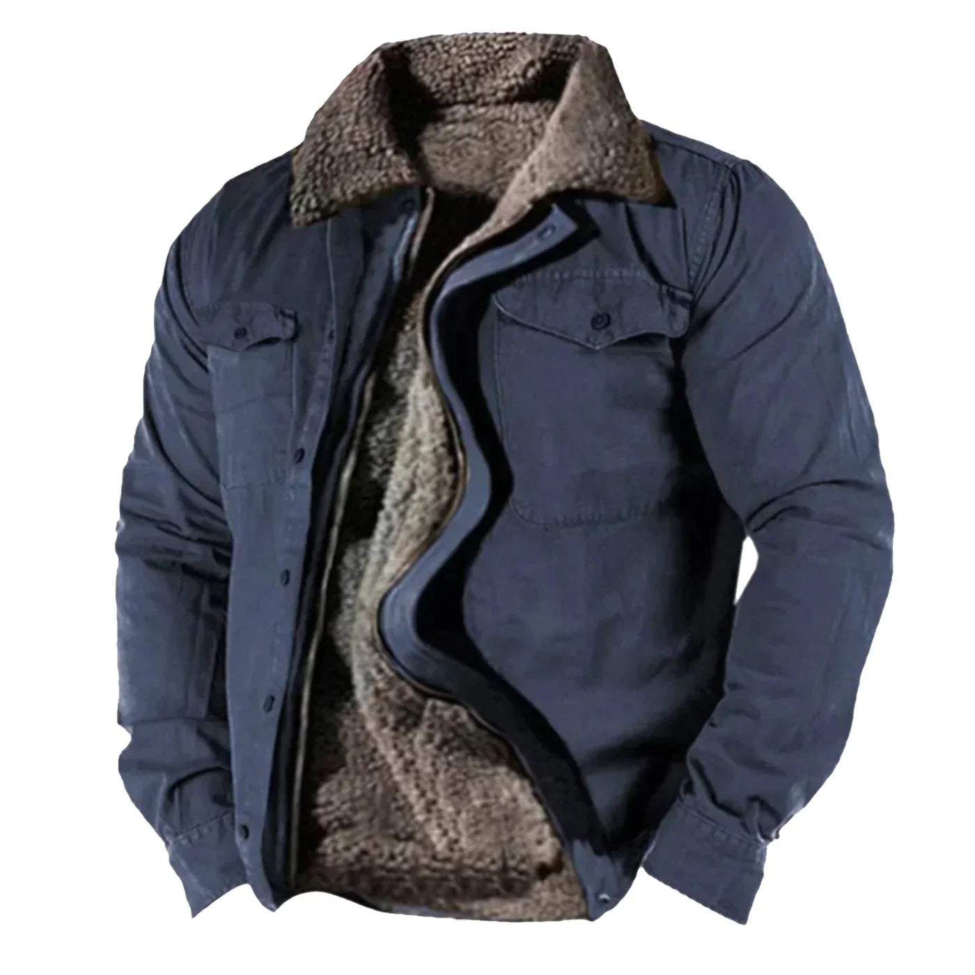Mannen Winterjas Met Luxe Kraag 3