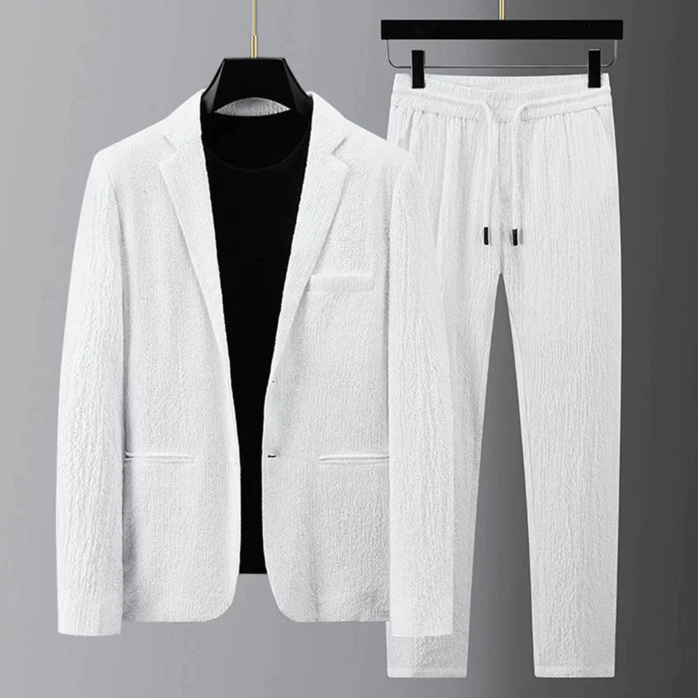 Variant image for Heren Pak Casual Blazer en Broek van Hoogwaardige Stof voor Comfort en Duurzaamheid-7