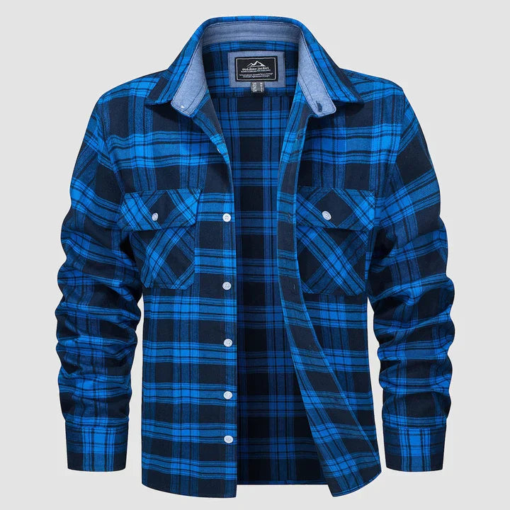 Variant image for Heren Overhemd Flanel Casual Stijl Zacht 100% Katoen-6