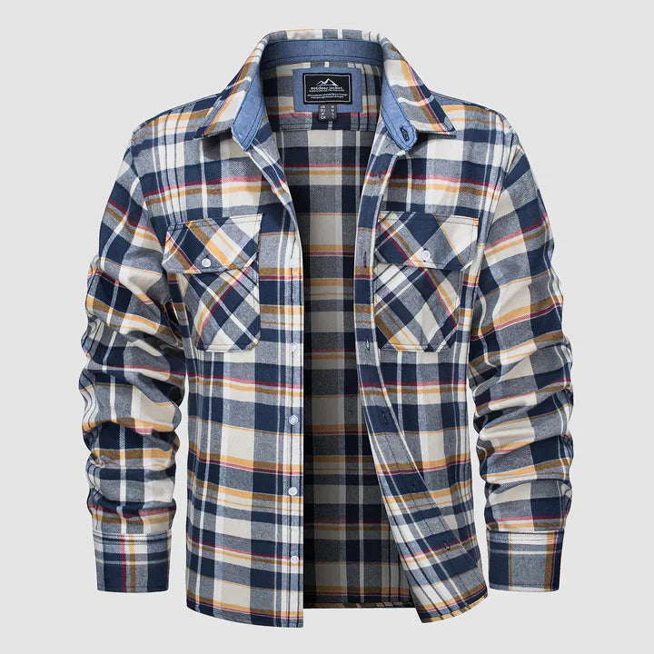 Variant image for Heren Overhemd Flanel Casual Stijl Zacht 100% Katoen-9