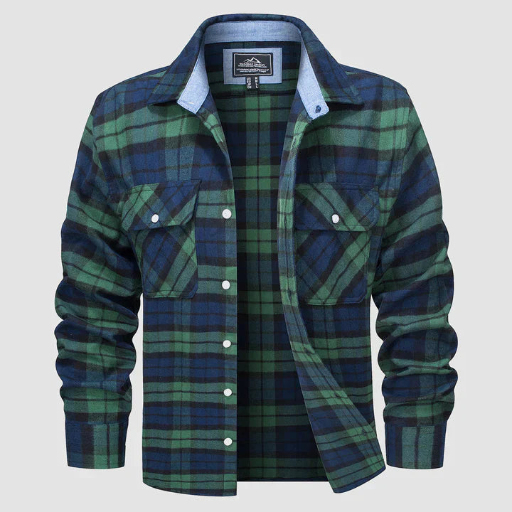 Variant image for Heren Overhemd Flanel Casual Stijl Zacht 100% Katoen-15