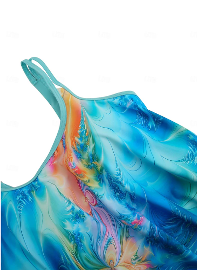 Dames Tankini Set Sneldrogend Polyester Comfortabel Ontwerp-3
