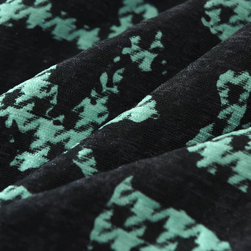 Heren Overhemd Lange Mouw Stijlvol Polyester met Uniek Patchworkpatroon 4