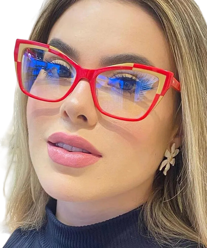 Moderne Leesbril Volledig Frame Rood 0