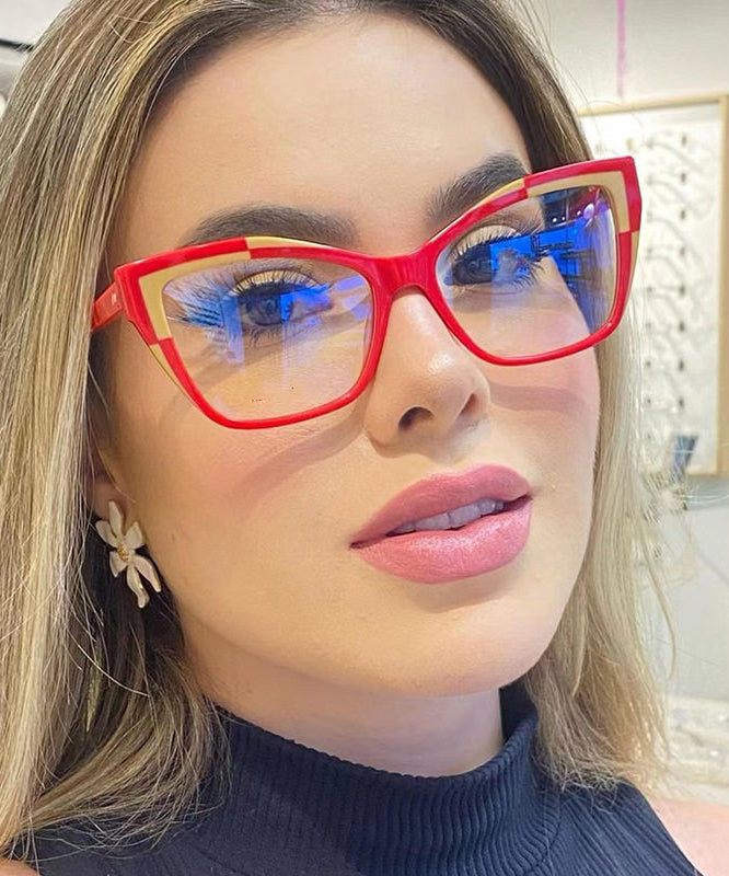 Moderne Leesbril Volledig Frame Rood 3