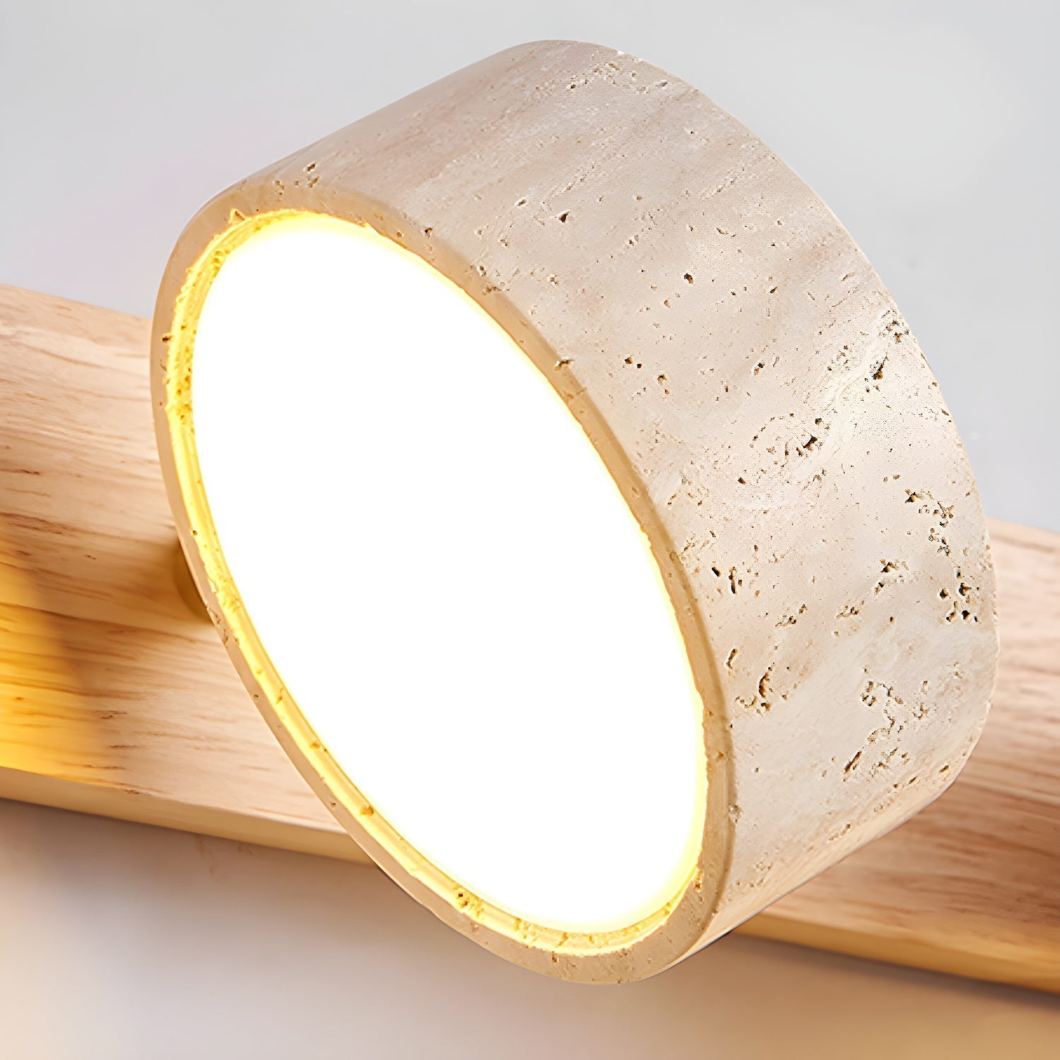 Moderne Wandlamp voor Binnen met Natuurlijke Materialen en Geïntegreerde LED 8