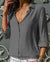 Variant image for Dames Blauwe Satijnen Top Elegante Stijl voor Feestelijke Gelegenheden-35