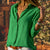 Variant image for Dames Blauwe Satijnen Top Elegante Stijl voor Feestelijke Gelegenheden-8