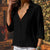 Variant image for Dames Blauwe Satijnen Top Elegante Stijl voor Feestelijke Gelegenheden-15