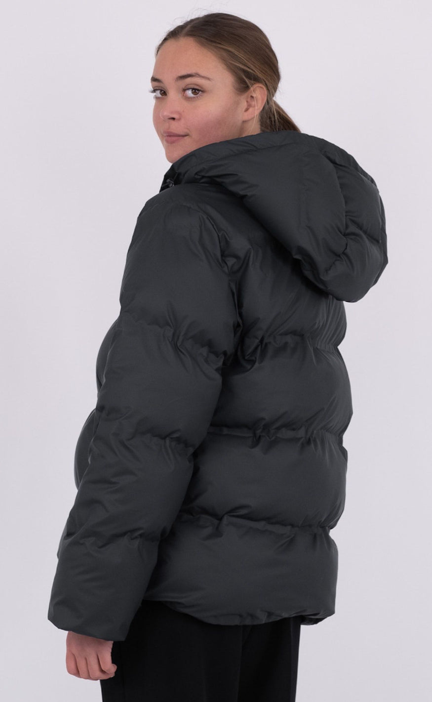 Dames Lange Winterjas Gewatteerd Polyester Met Stijlvolle Bescherming-4