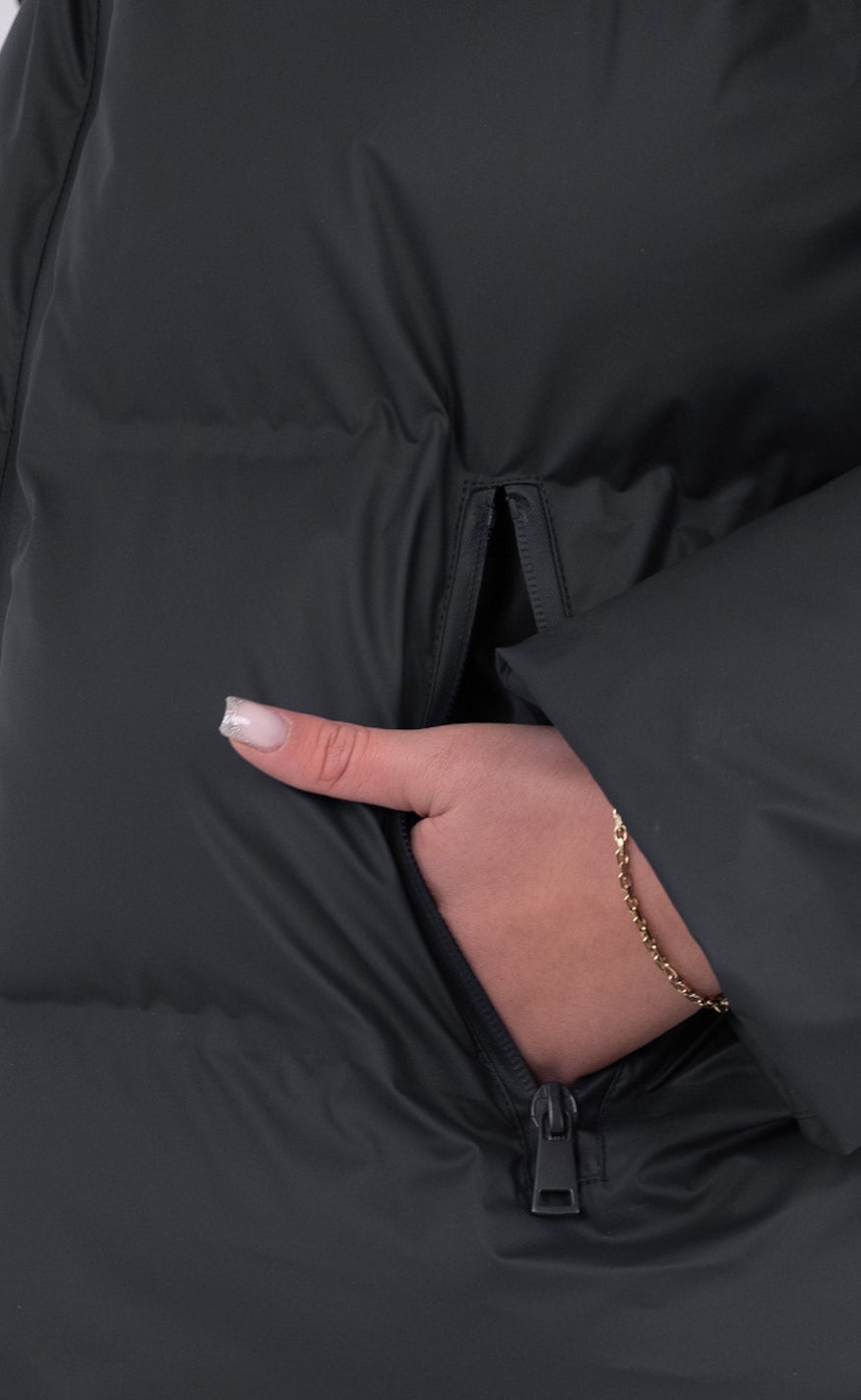 Dames Lange Winterjas Gewatteerd Polyester Met Stijlvolle Bescherming-6