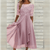Variant image for Dames Midi Jurk Elegante Zomerstijl Luchtig Materiaal voor Bruiloft-31