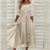Variant image for Dames Midi Jurk Elegante Zomerstijl Luchtig Materiaal voor Bruiloft-37