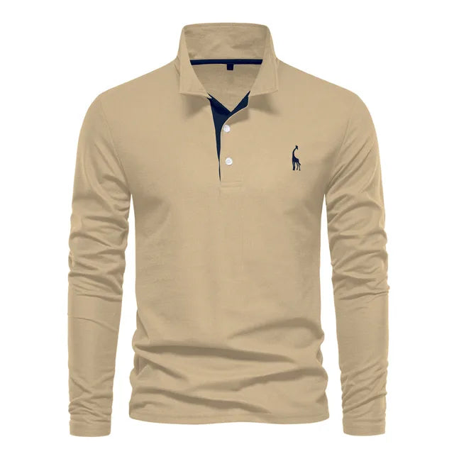 Variant image for Heren Poloshirt Langarm Casual Katoen-22