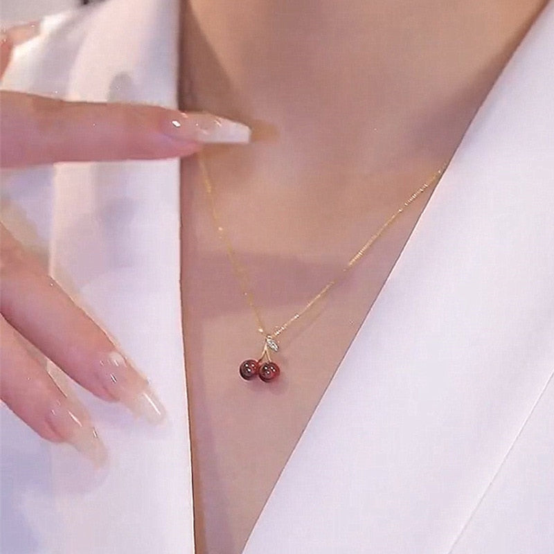 Kersen Hanger Ketting