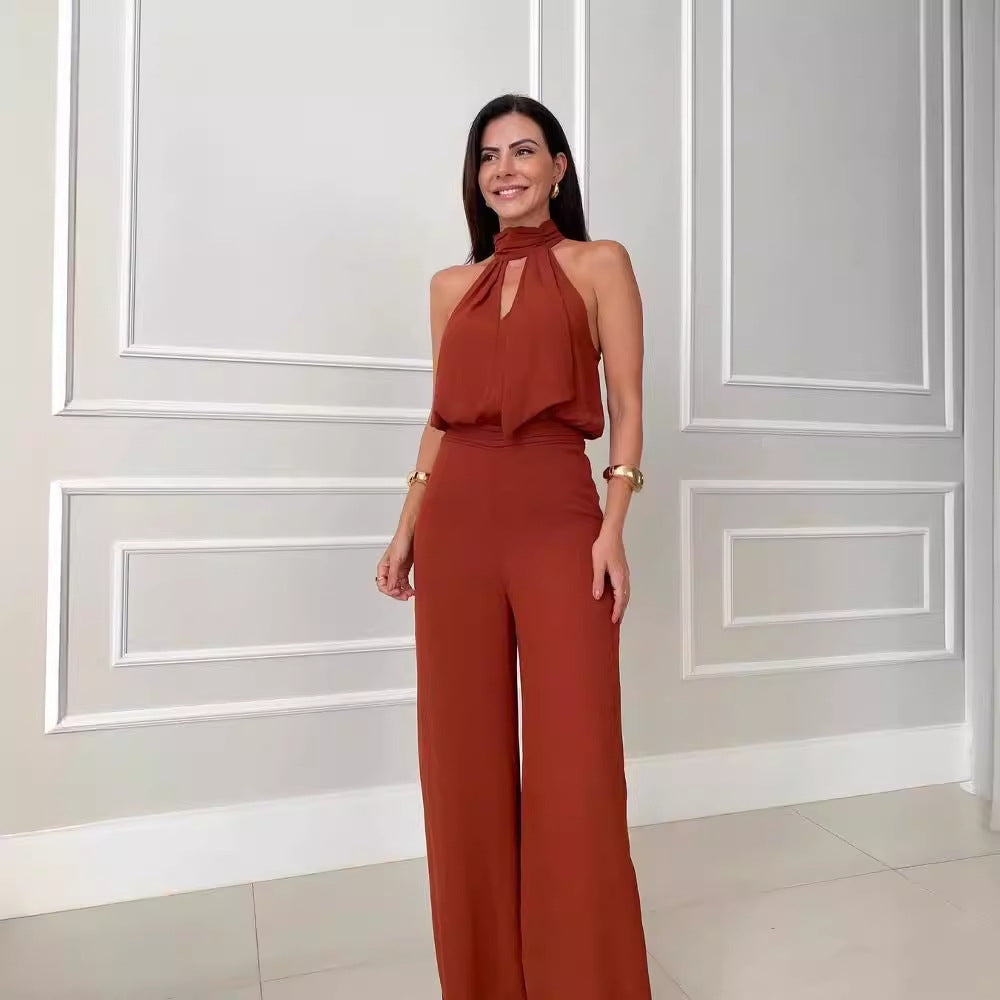 Variant image for Dames Jumpsuit Feestelijk Luxe Polyester voor Zomer-7