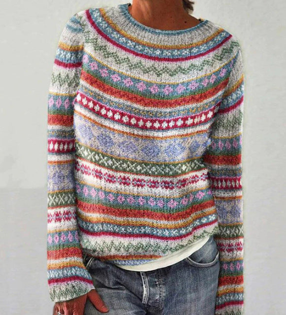 Variant image for Dames Pullover Warme Relaxed Fit Katoen-24