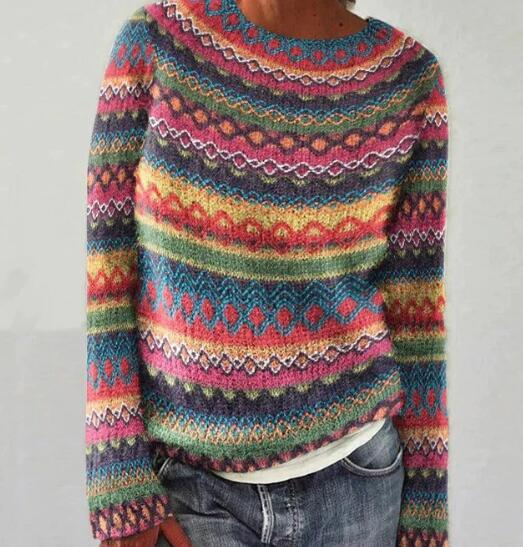 Dames Pullover Warme Relaxed Fit Katoen-1