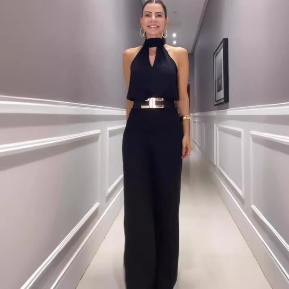 Dames Jumpsuit Feestelijk Luxe Polyester voor Zomer-1