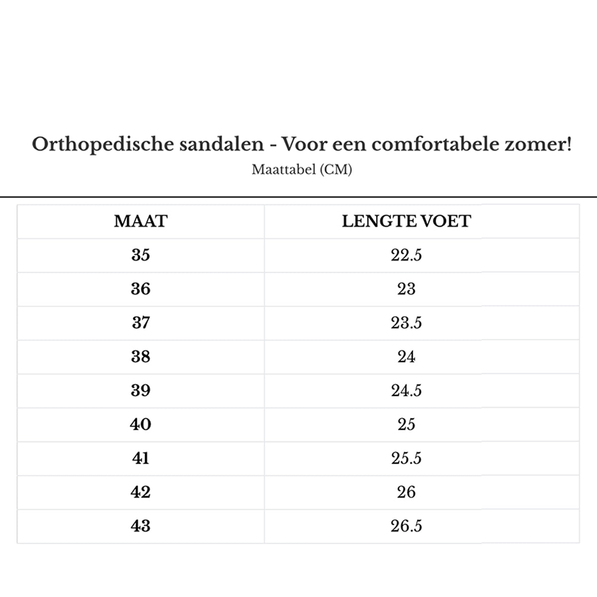 Orthopedische sandalen - Voor een comfortabele zomer!