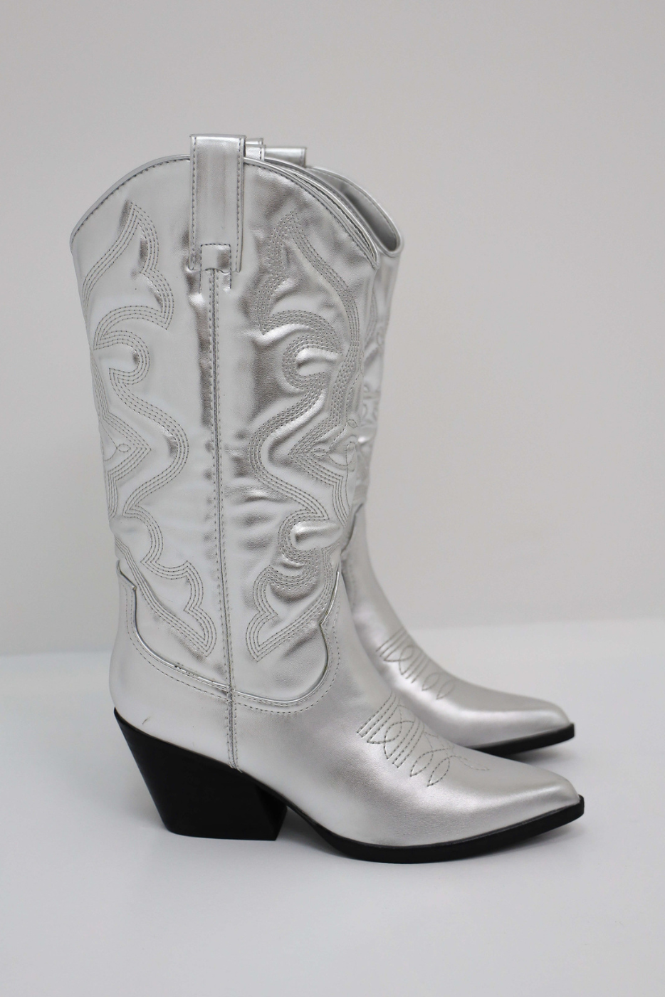 Dames Laarzen Cowboy Hoog Leer Trendy 6