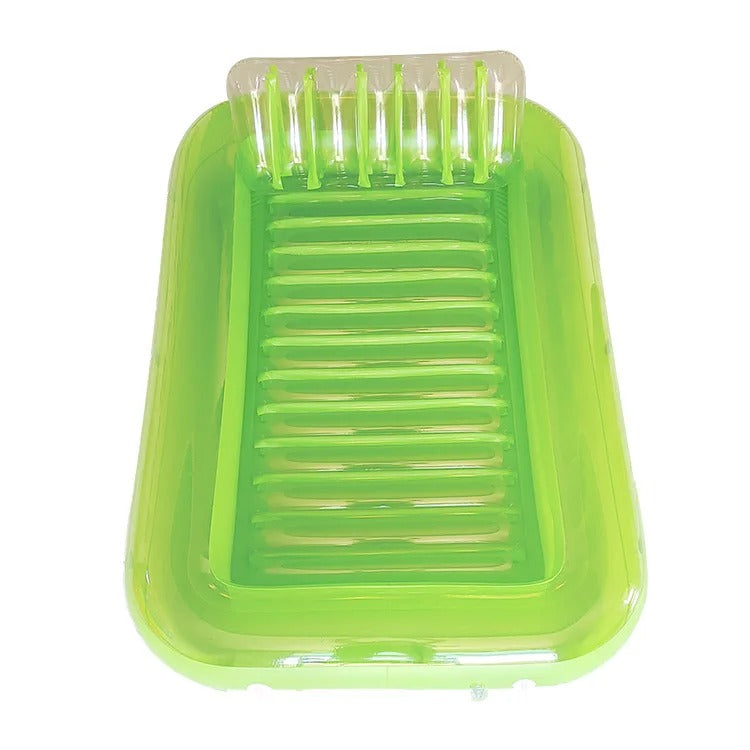 Opblaasbare Ligstoel Zonnebaden PVC met Hoofdkussen en Bekerhouders 2