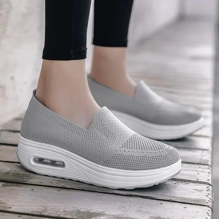 Variant image for Dames Schoenen Grijs Stijlvol Ademend Orthopedisch-1